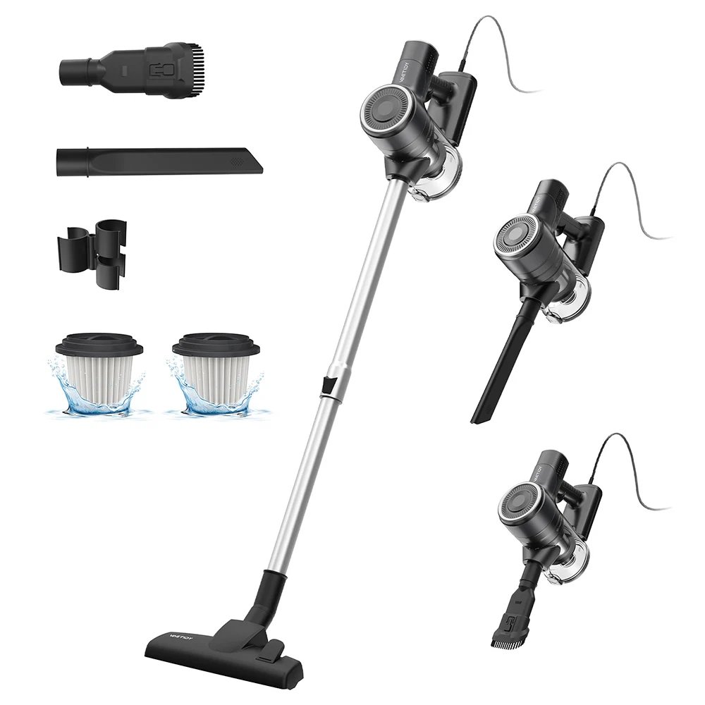 Aspiradora Con Cable Vactidy C6, 25kpa SuccióN Potente, Cable 7 M, DepóSito 800 Ml, Motor De 600w,