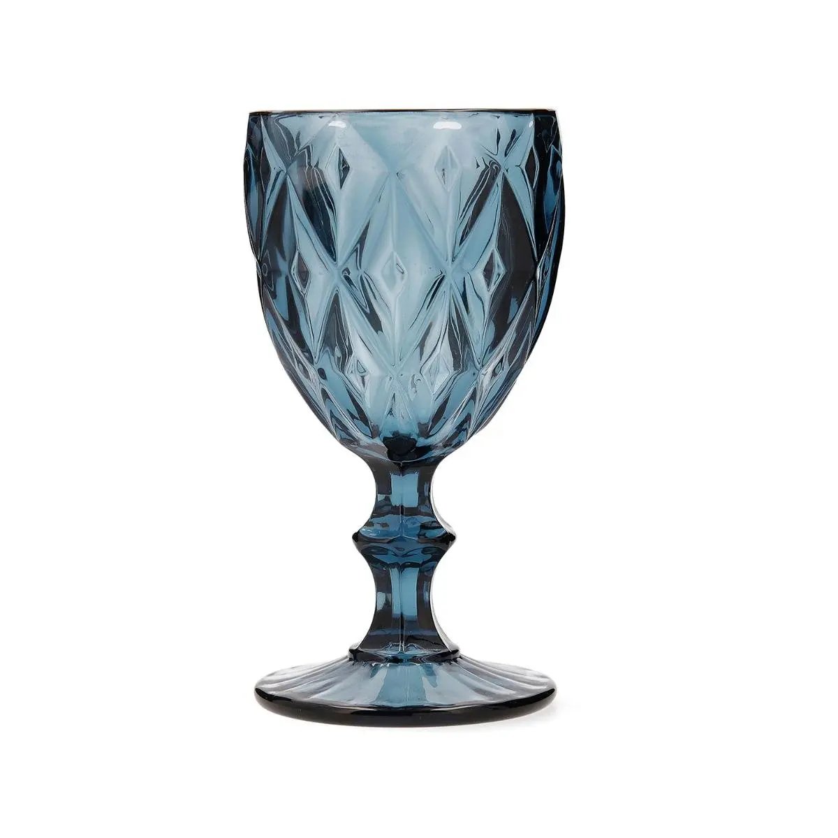 Bidasoa IKONIC - 6 Copas de Vino Vidrio Azul Reciclable 24cl