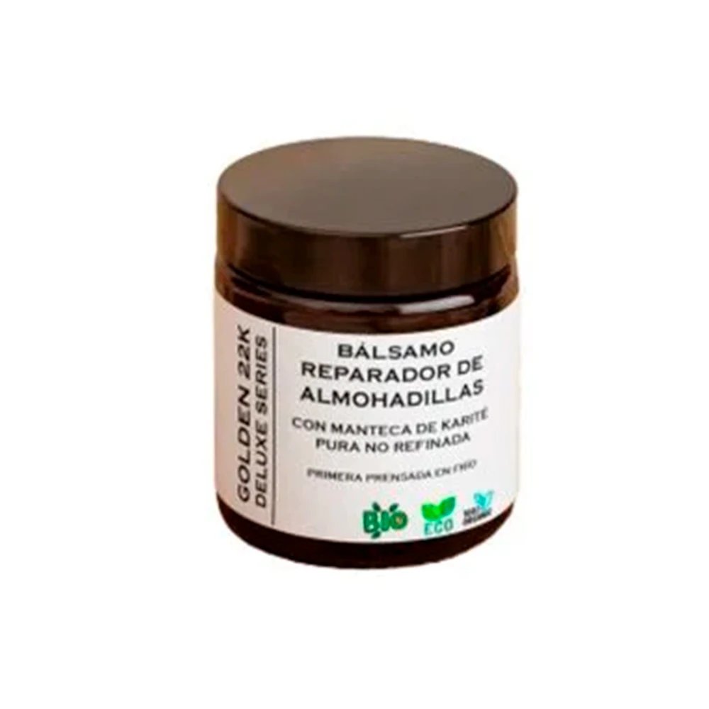 Bálsamo Reparador de Almohadillas Golden 22k con Manteca de Karité Pura No Refinada - Hidratante,