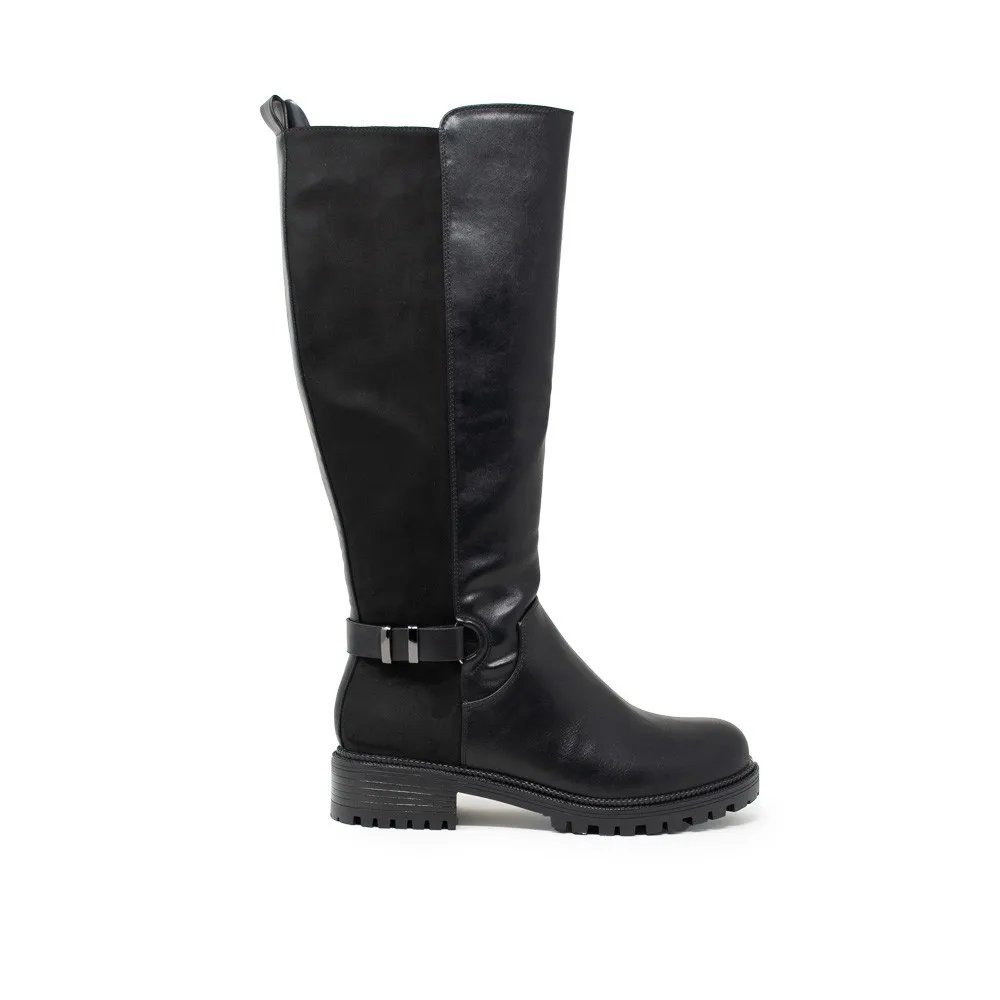 Botas vestir mujer AMARPIES ASY27298 BOTA HIPICA HEBILLA NEGRO 33819 24I