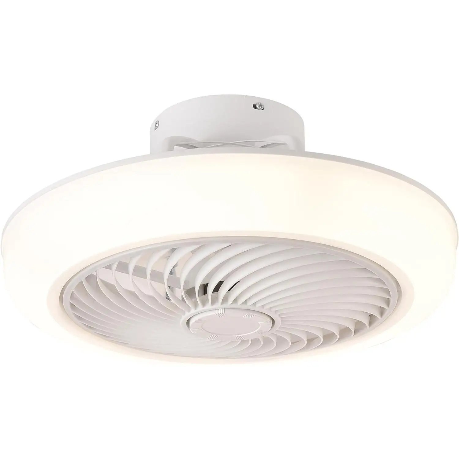 DUPI Ventilador Plafón de techo con luz Led SIMPLY con función verano e invierno. Ventilador de