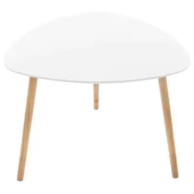 Factory Cuadros Mesa Auxiliar Milos Blanca 60x60cm - Diseño Moderno