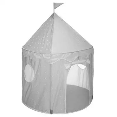 Factory Cuadros Tienda de Campaña Infantil Pop Up Castillo Gris 100x100x135cm