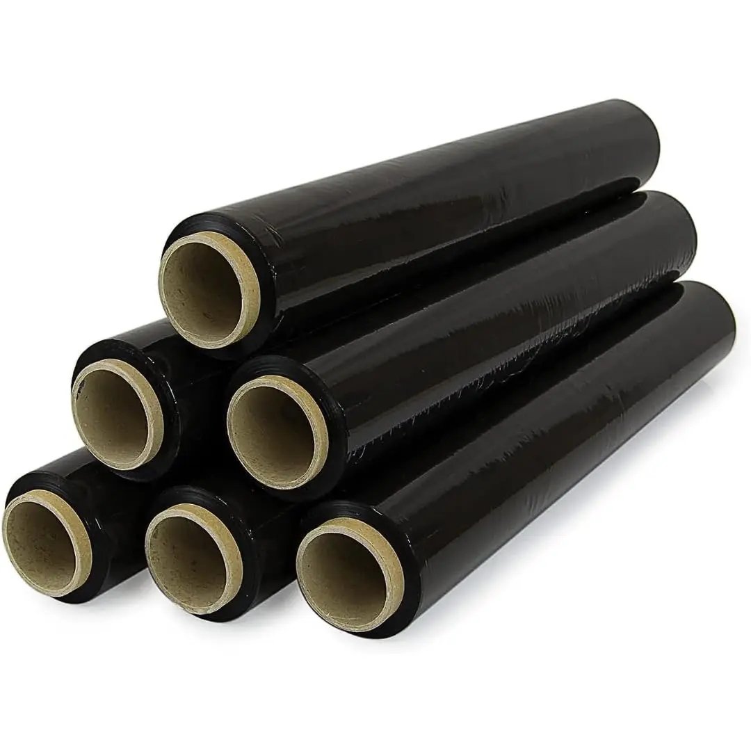 Film Transparente o Negro para Embalar 1.3kg de Peso, 220g de Mandril Mas Finos, Menos Residuo,Mas
