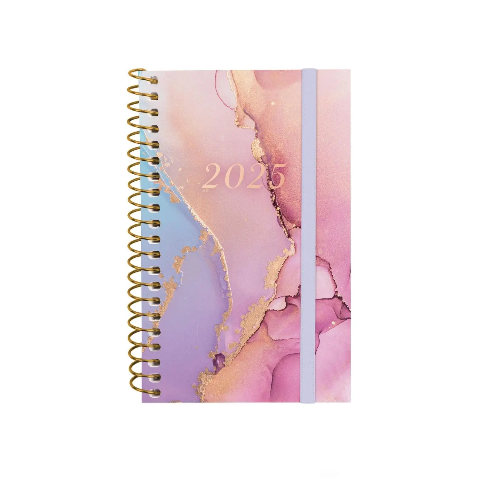 Finocam - Agenda Espiral Design Collection 2025 Goldy Enero 2025 - Diciembre 2025 (12 meses) Español