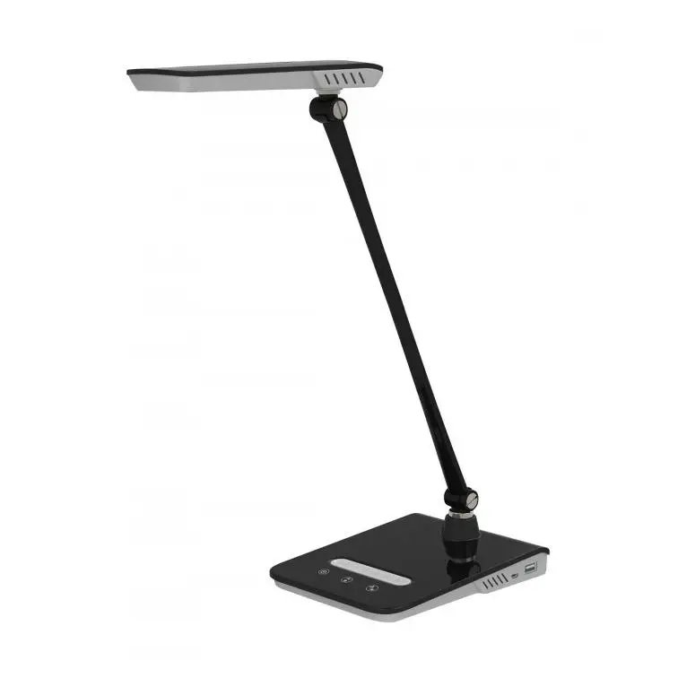 FLEXO. LUZ DE SOBREMESA DE ESCRITORIO O ESTUDIO. COLOR NEGRO, LUZ LED CON 3 FASES DE REGULACIÓN