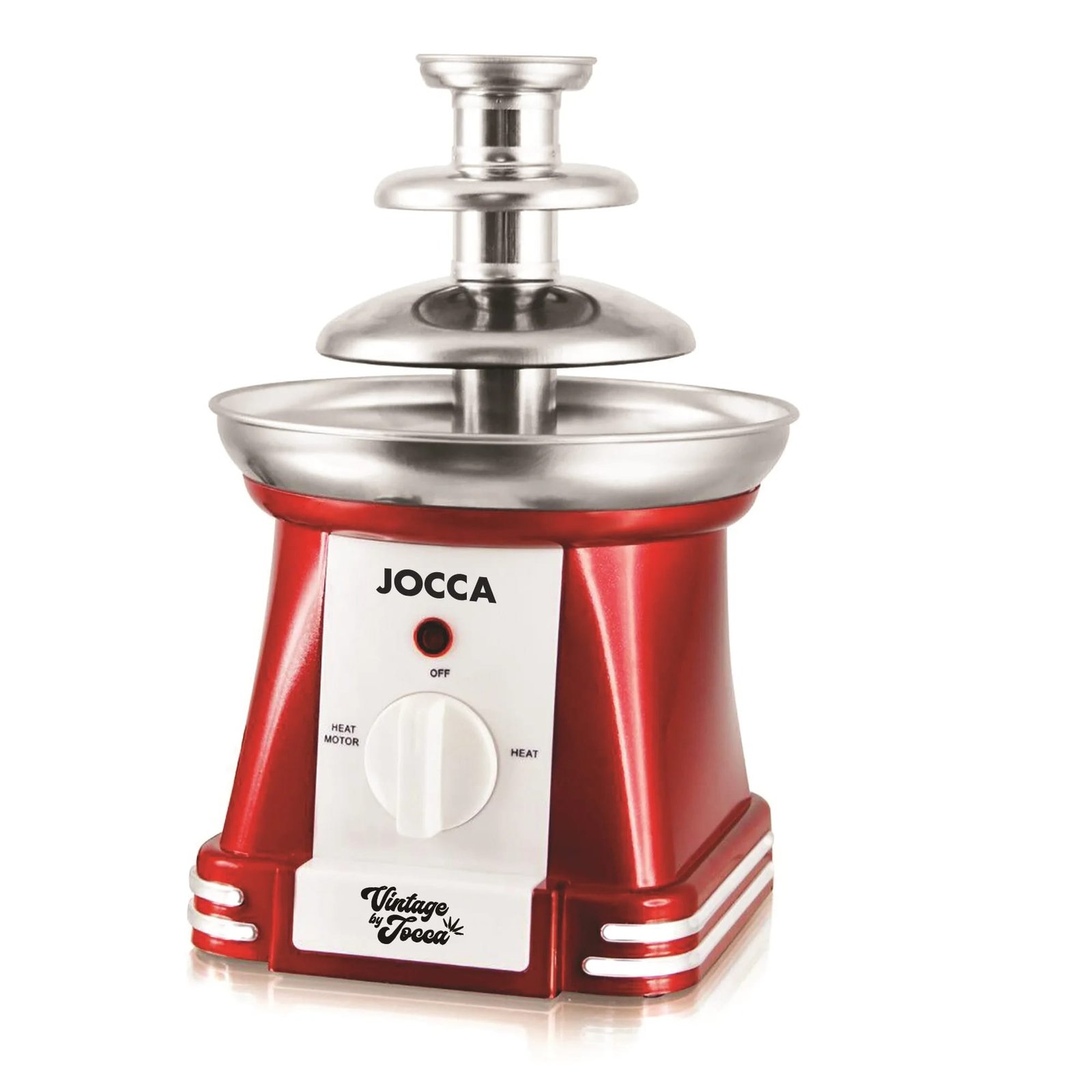 Fondue de chocolate retro o vintage Jocca con función fuente o cascada y/o mantenimiento del calor,