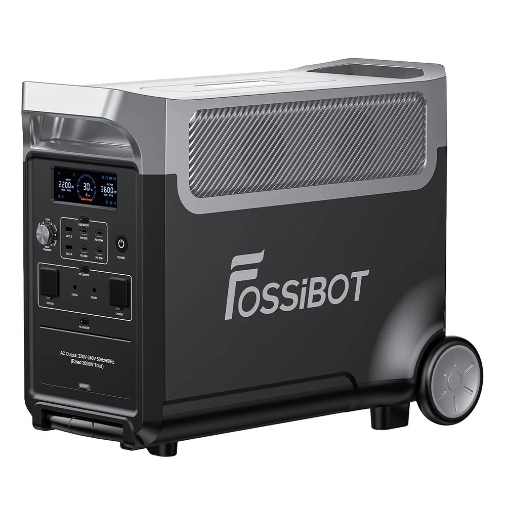 FOSSiBOT F3600 Pro Estación de energía portátil, batería LiFePO4 de 3840Wh, expansión máxima de