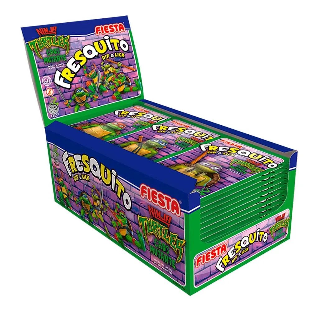 Fresquito Pintalenguas Ninja Turtles 40 sobres de 17 gr Fiesta