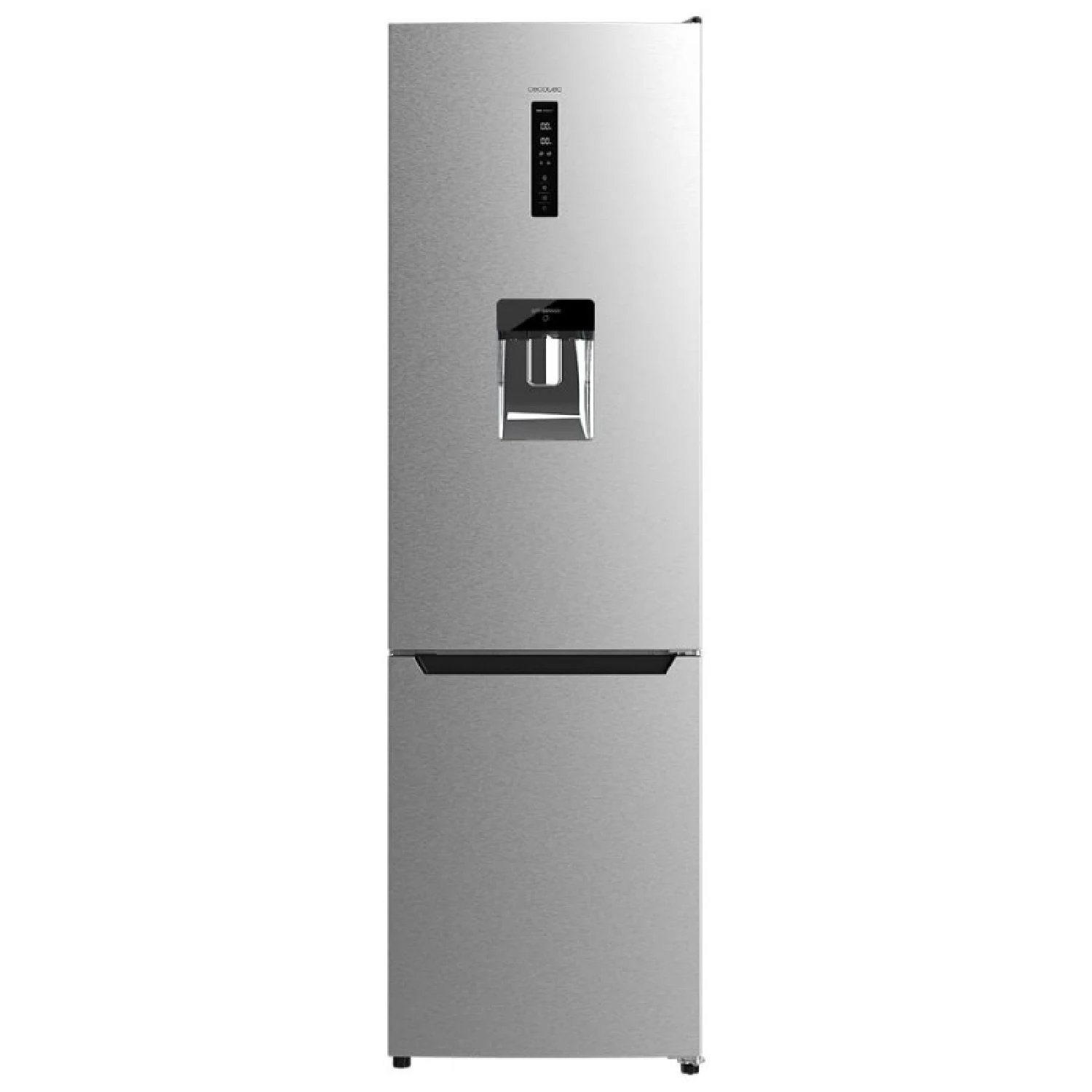 Frigorífico Combi 2 Puertas con Dispensador de Agua Bolero CoolMarket Combi 322 WD Inox D. 322 L,