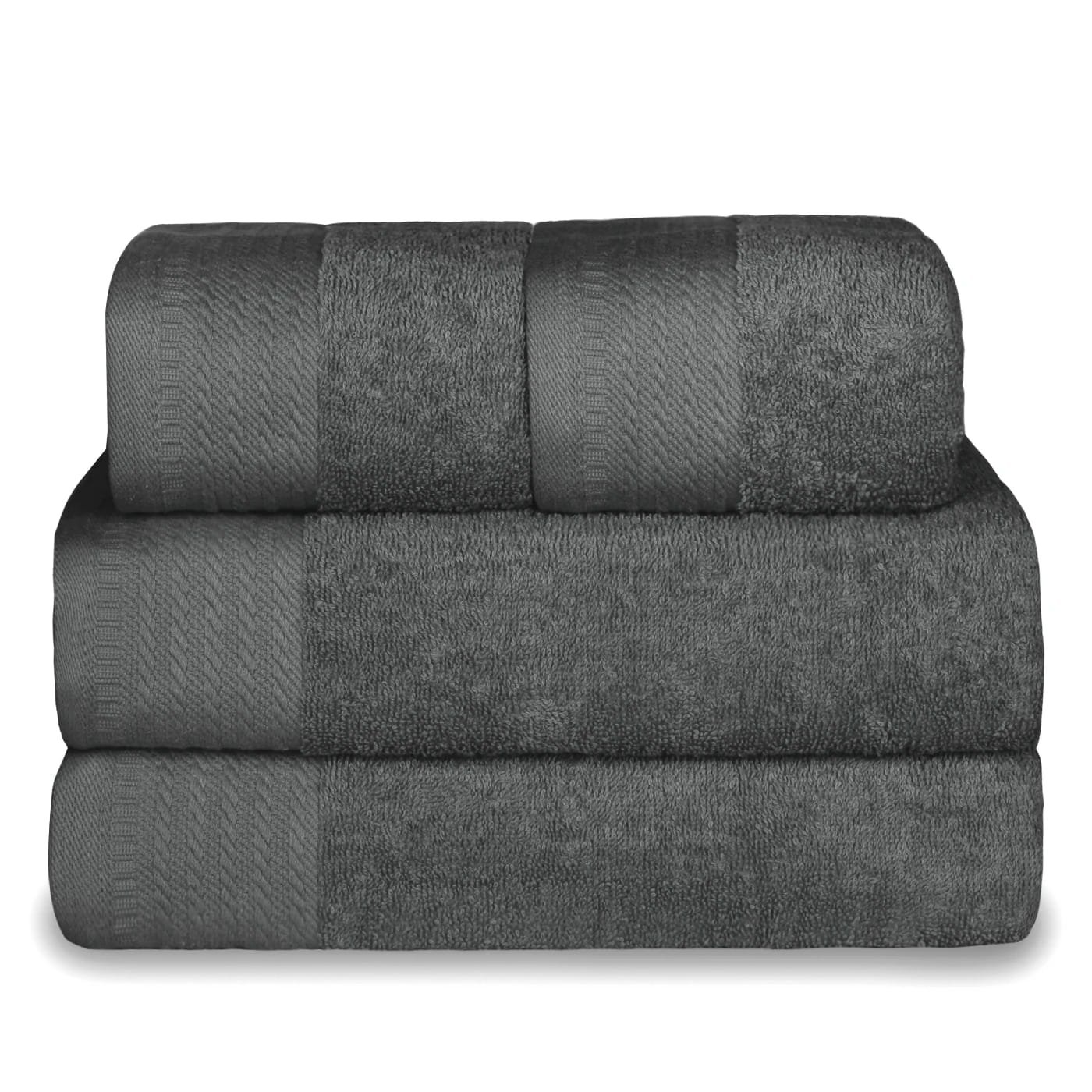 Juego de Toallas 2Baño+2Mano de 500 gsm 100% Algodón. Palck de 4 unidades. Ideal para baño, Casa,