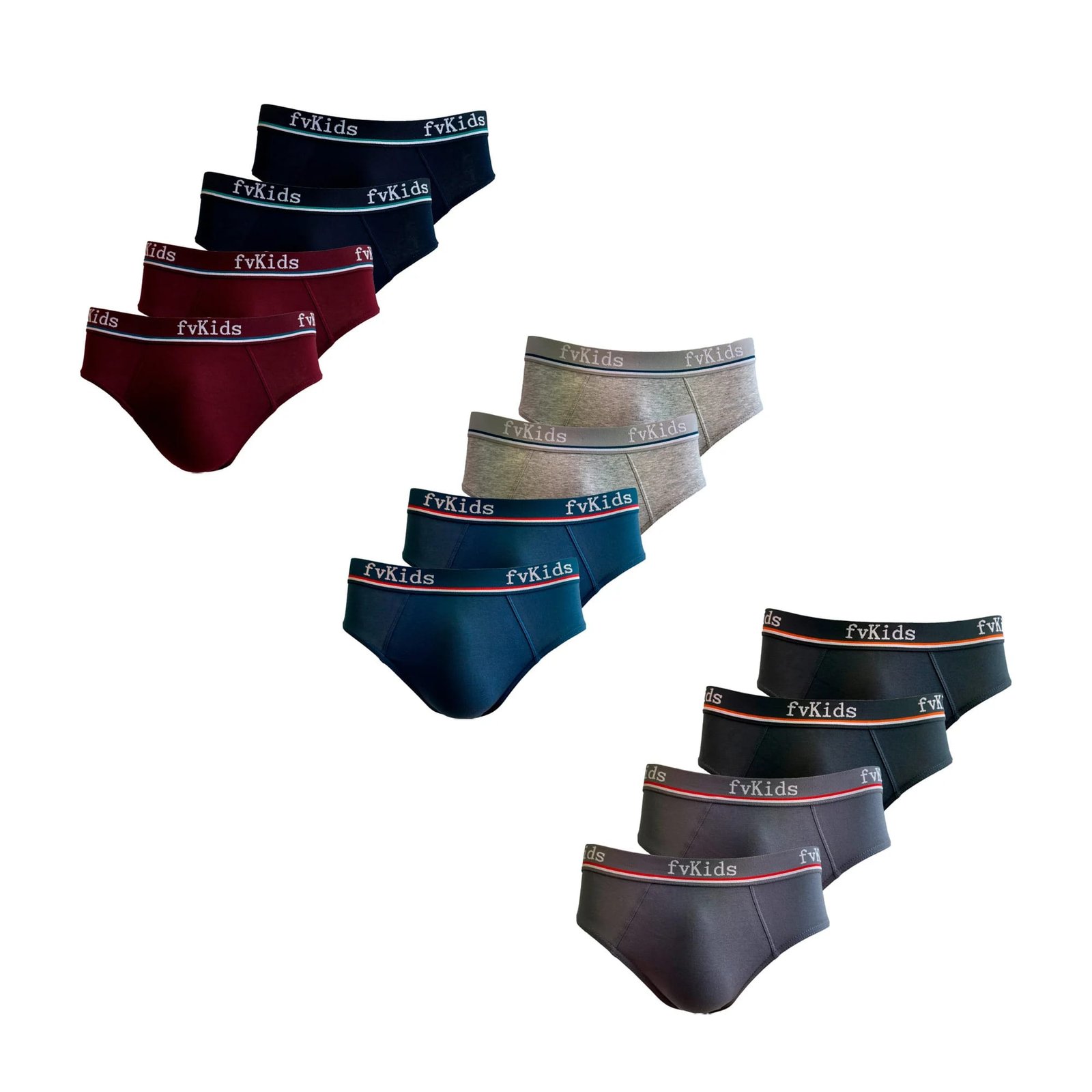 Pack 12 Slips Niño | Suaves y Cómodos | Todas las Tallas | 2 Unidades por Color