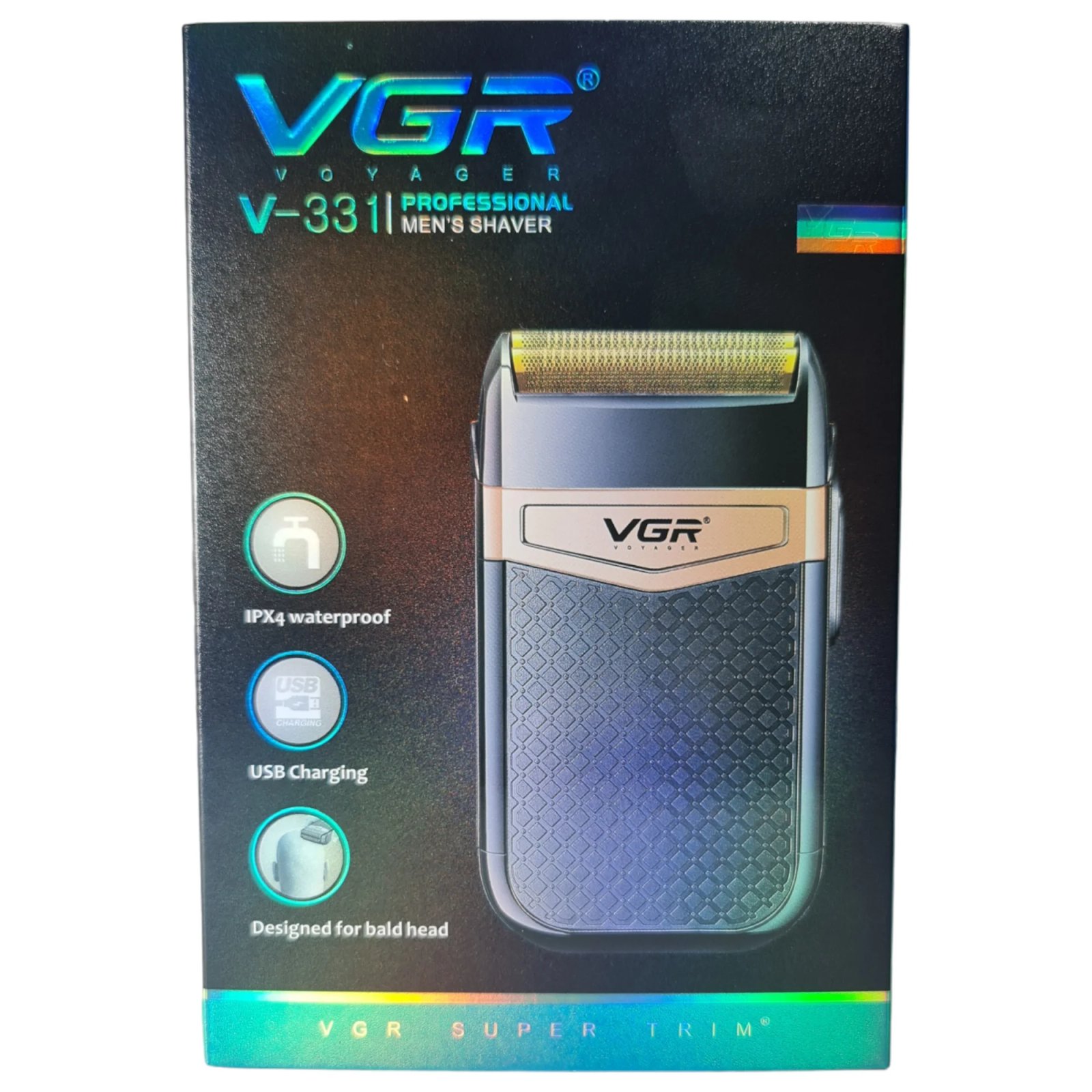 PROUTHS Máquina de Afeitar de Doble Cabeza Recargable para Hombres - Kit de Aseo con Recortador para