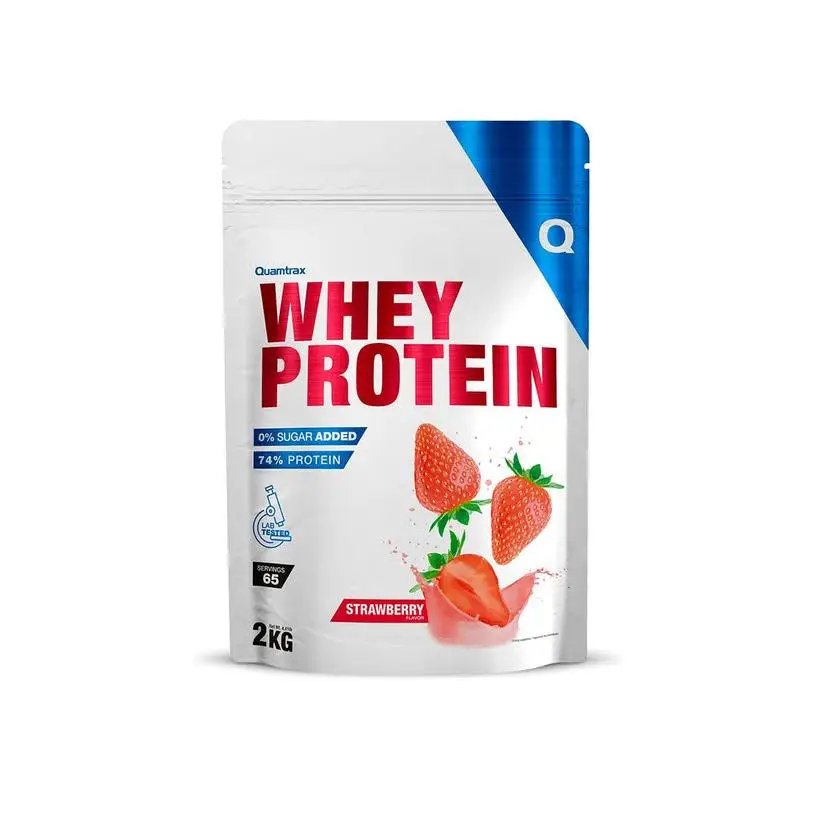 Quamtrax Nutrition - 100% Whey protein-2kg-chocolate-fresa-cookies