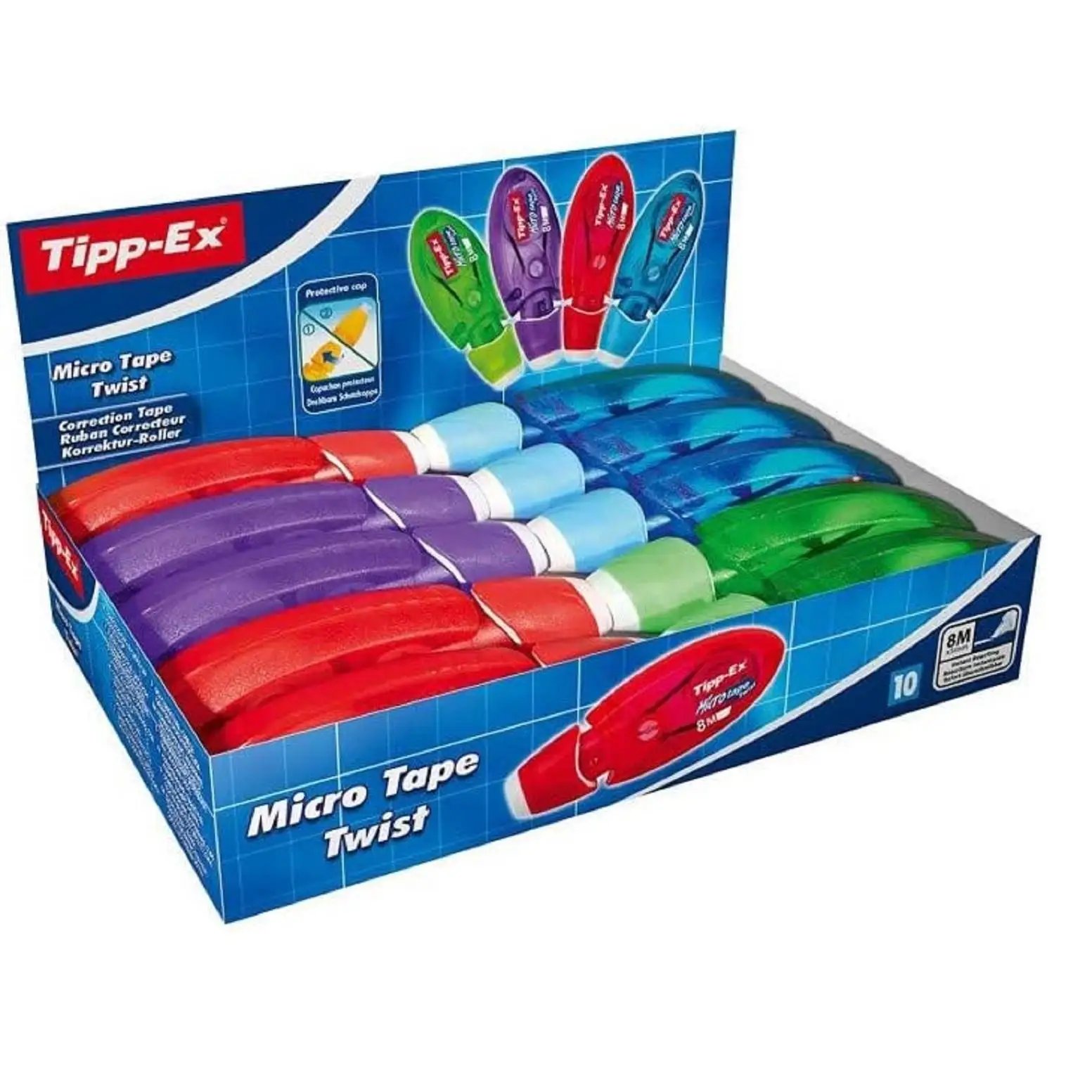Tipp-Ex Cinta Correctora Twist 5mm X 8m - Protección Cabezal
