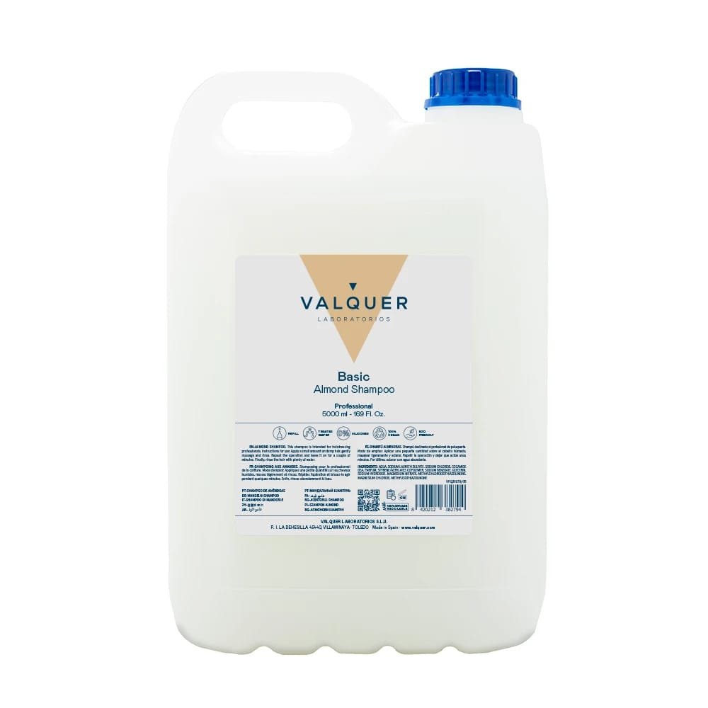 Valquer Laboratorios Champú Almendras 5000 Ml - Cuidado Capilar Profesional Vegano