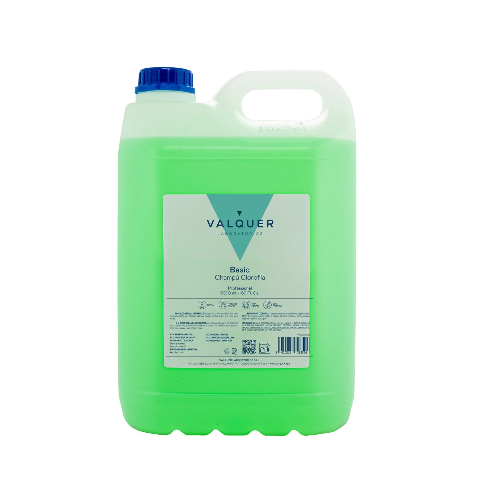 Valquer Laboratorios Champú Clorofila 5000 Ml - Cuidado Capilar de Alta Calidad