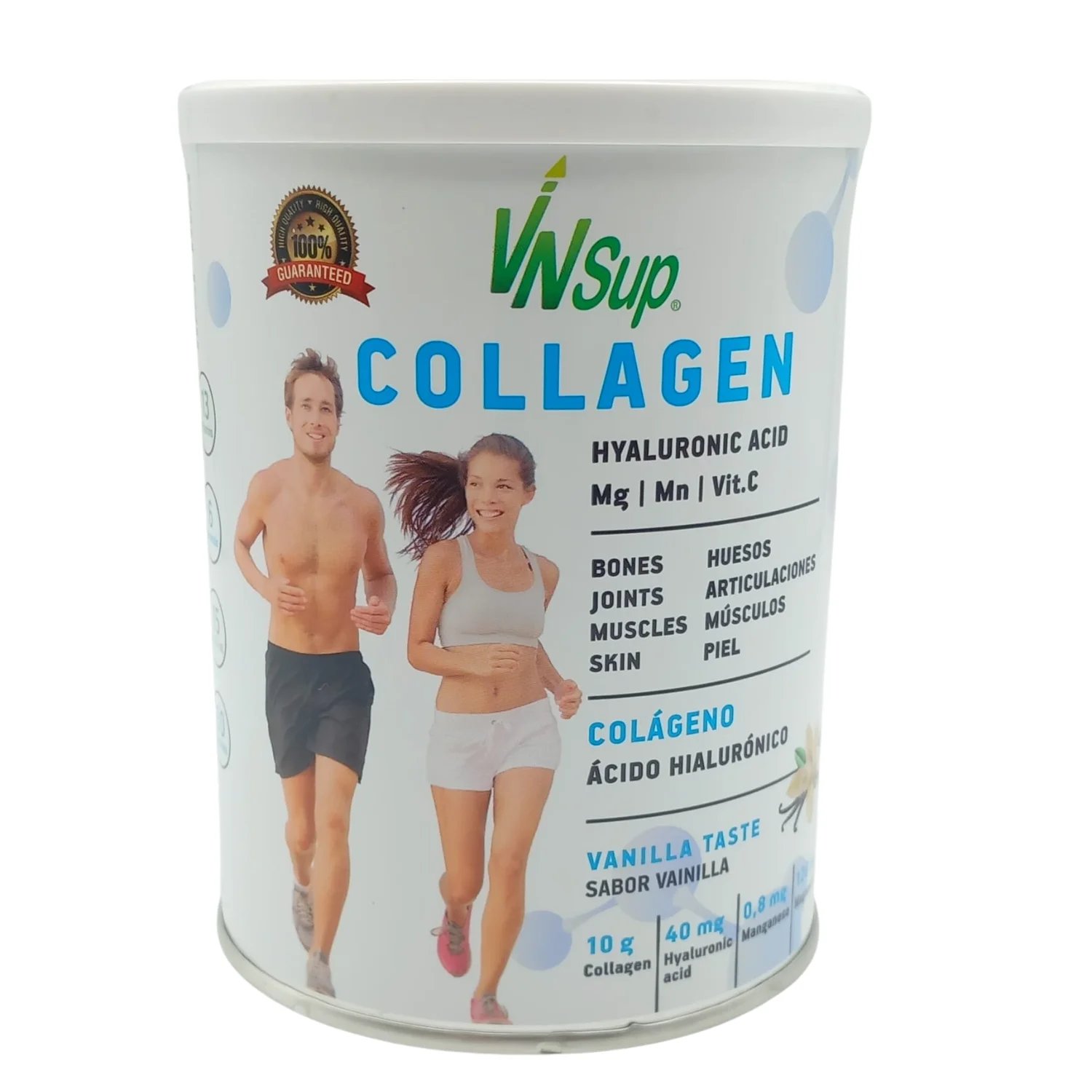 Vanguard Nutrition Colágeno con Ácido Hialurónico | Suplemento Regenerador de Tejidos y